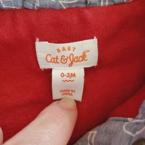 K1214 * Cat & Jack Boys Sleevless Vest Blue-Gray Size 0/3M - Picture 4 of 8